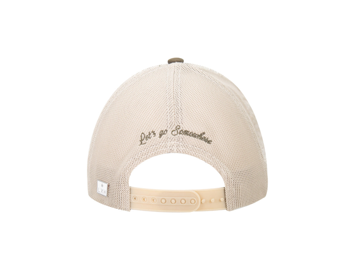 Casquette « Évasion » Bi-Color Coton Kaki / Mastic