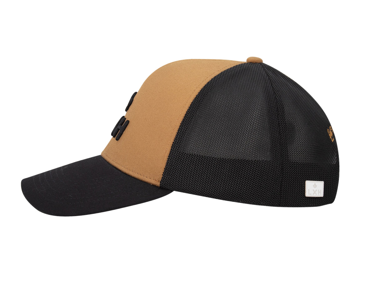 Casquette « Évasion » Bi-Color Coton Pain d'épice / Noir