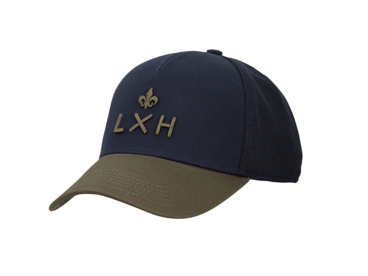 Casquette « Évasion » Bi-Color Coton Bleu Marine / Kaki