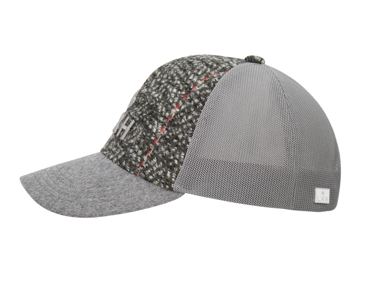 Casquette « Évasion » Bi-Matière Chevron / Feutrine Gris Kaki