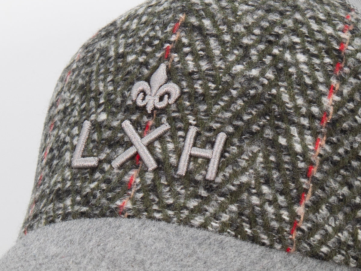 Casquette « Évasion » Bi-Matière Chevron / Feutrine Marron