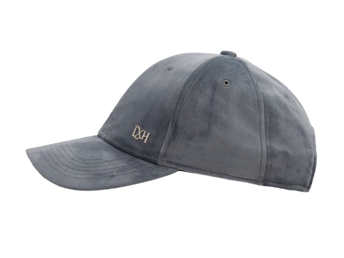 Dark Gray Silk Velvet Prestige Cap