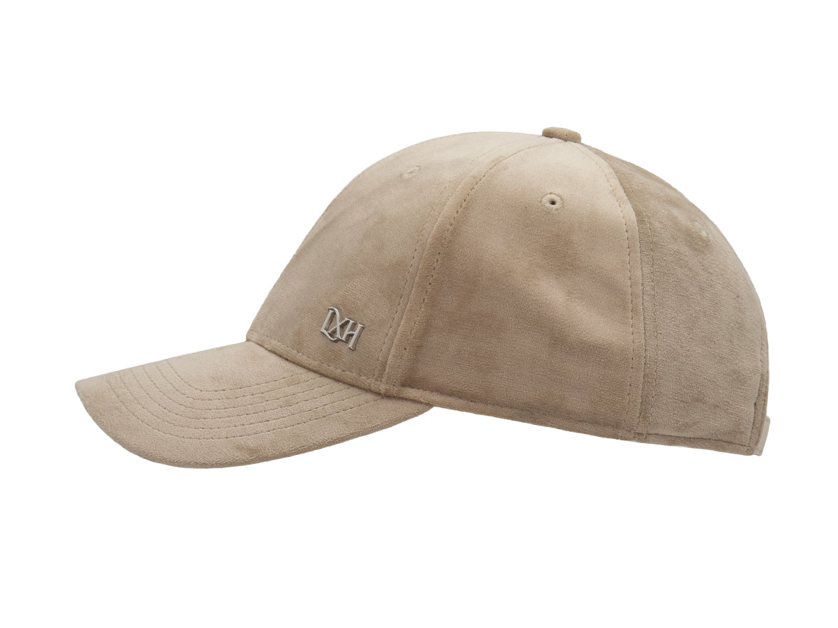 Taupe Silk Velvet Prestige Cap