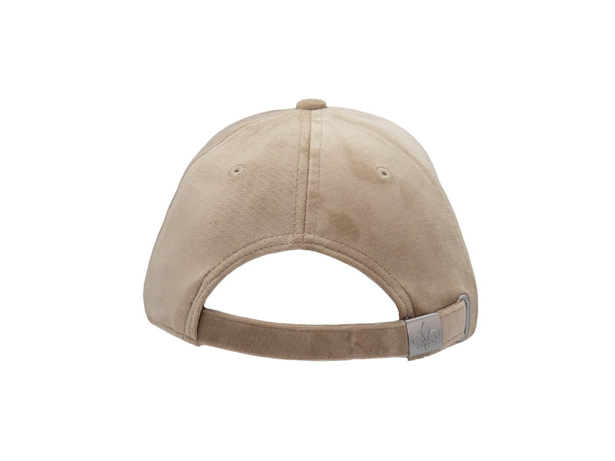 Taupe Silk Velvet Prestige Cap