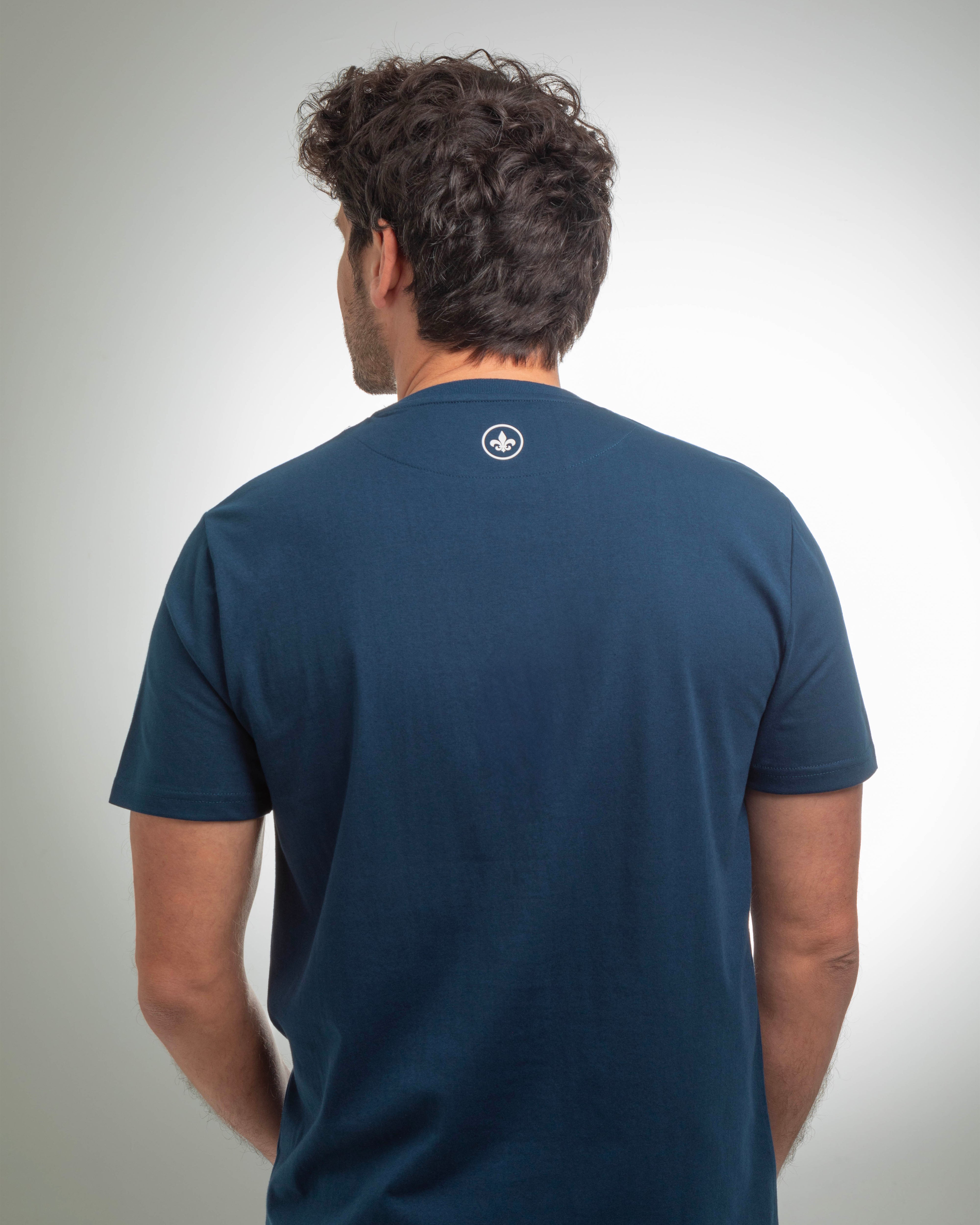 Navy Blue Cotton T-shirt