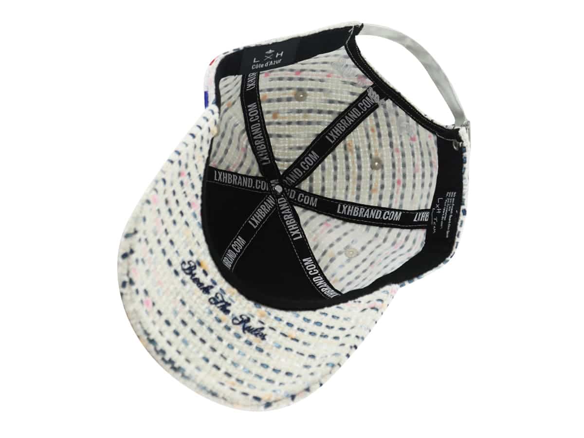 Casquette Tweed Blanc/Bleu Marine LXH Milan Tweed 11