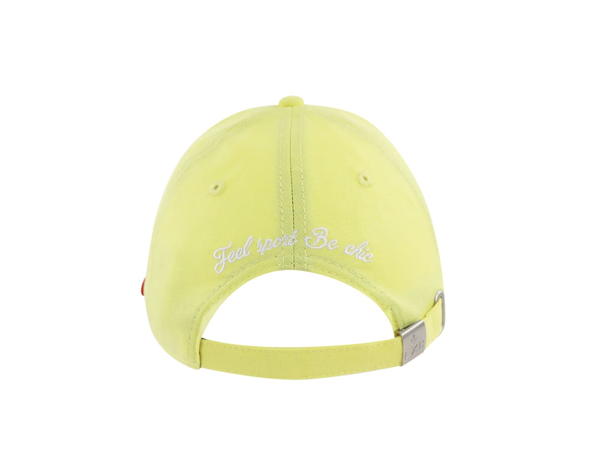 Casquette Lin Jaune Citron LXH Santorin Lin 4
