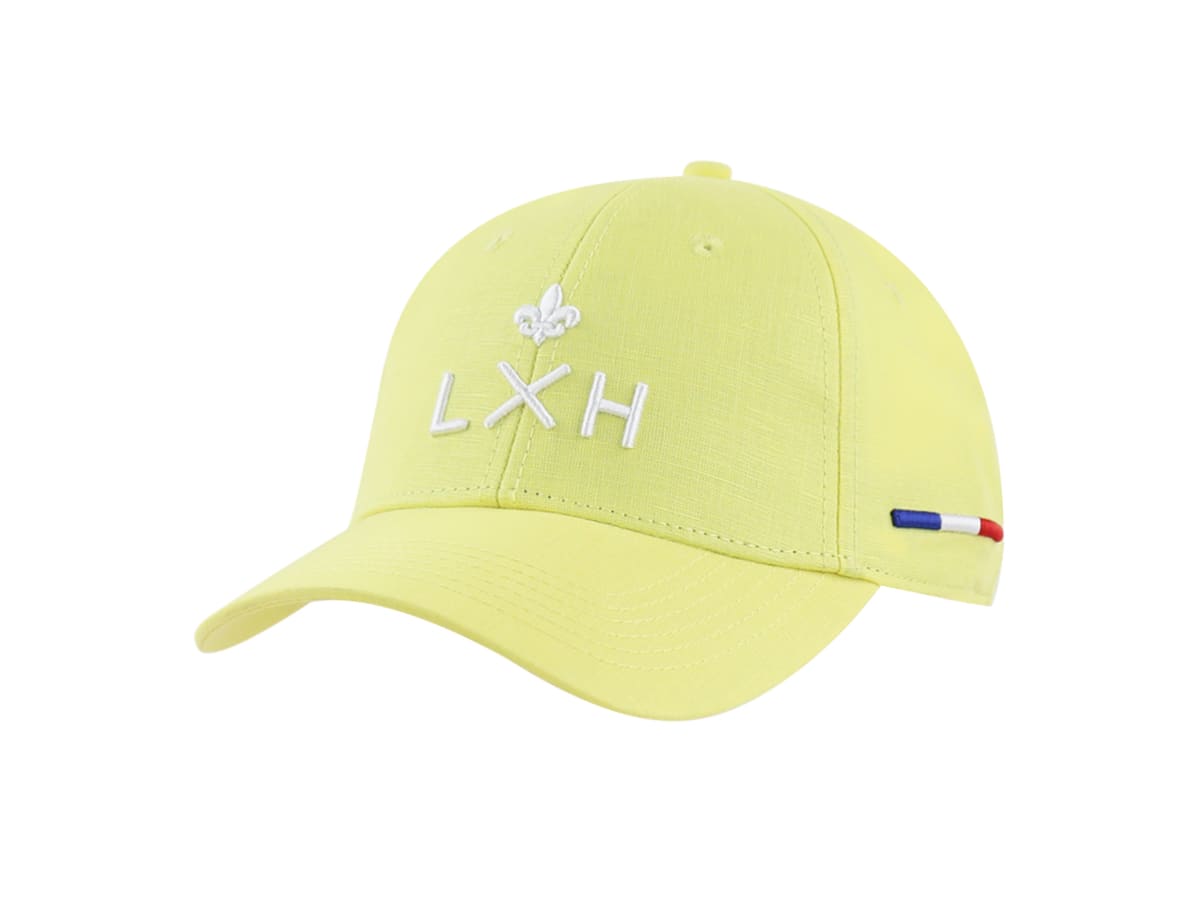 Casquette Lin Jaune Citron LXH Santorin Lin 1