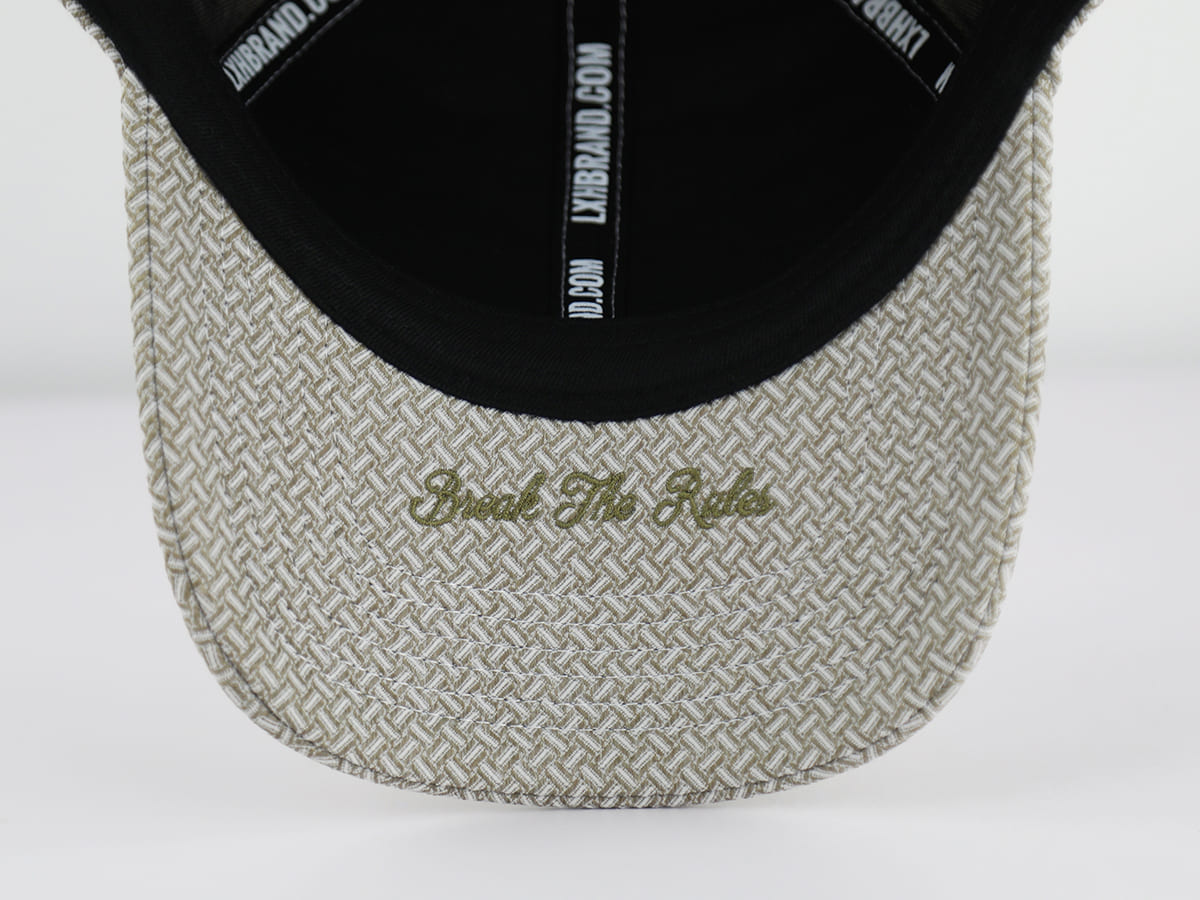 Casquette Motif Tissé Vert Olive LXH Athènes 13