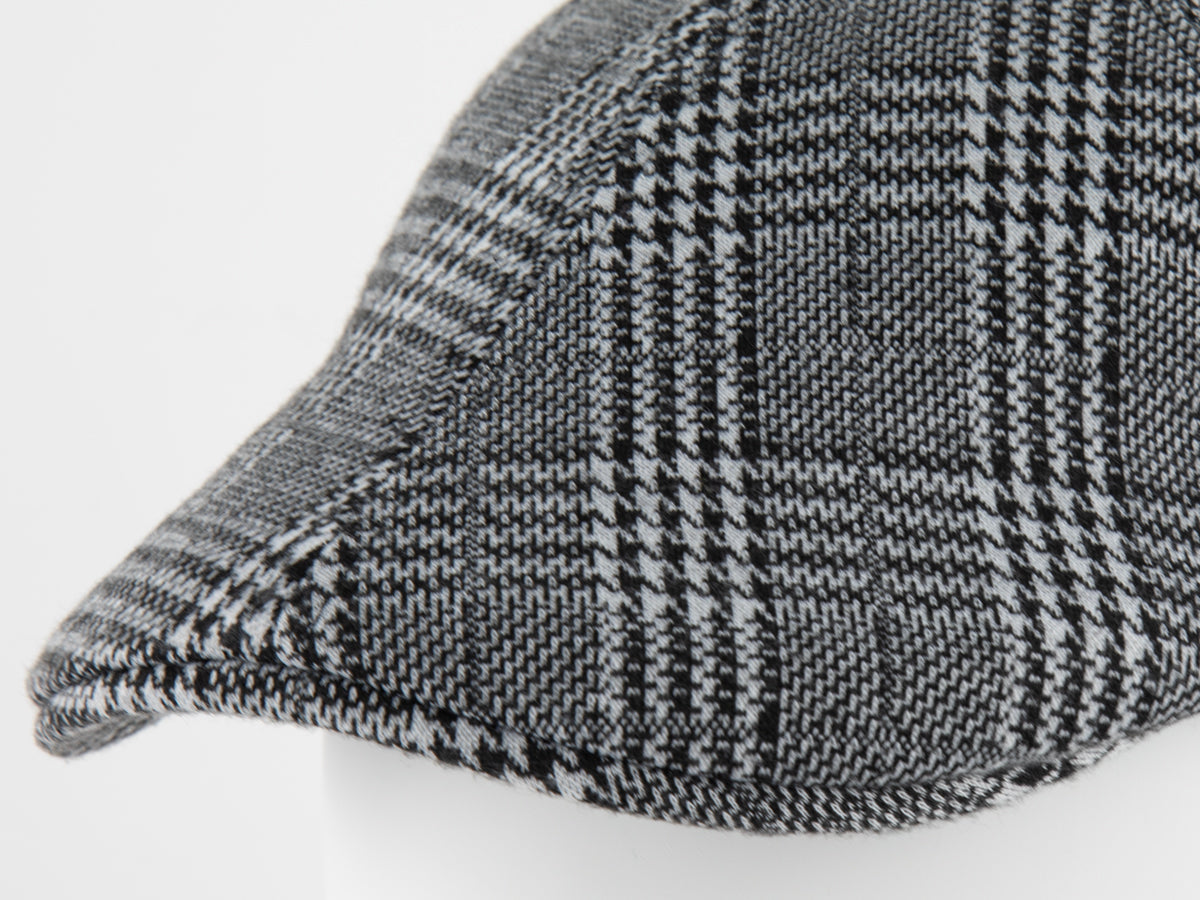 Béret Prince-de-Galles gris à carreaux pour un style élégant et classique LXH