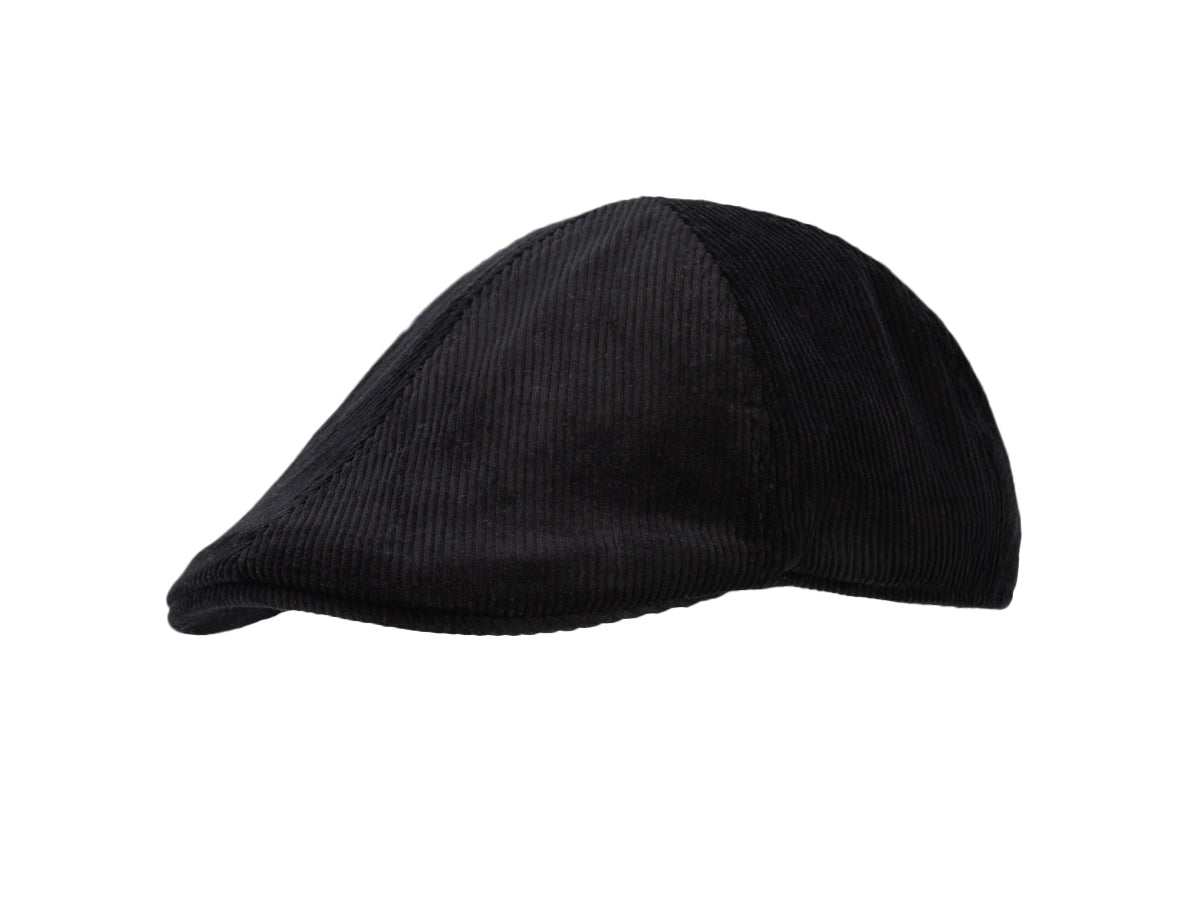 Casquette LXH Béret Velours Côtelé Noir pour un style élégant et décontracté