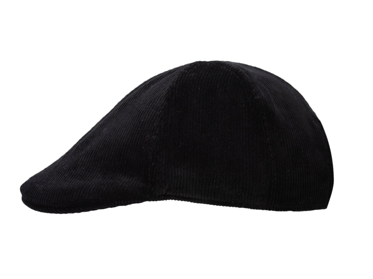 Casquette LXH en velours côtelé noir, élégante et confortable pour un style tendance