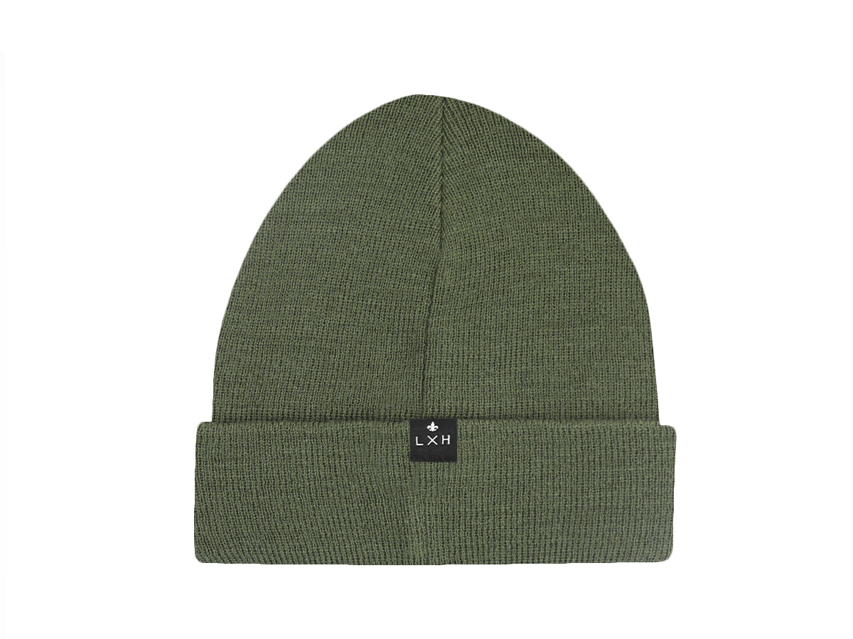 Bonnet Acrylique Kaki Treillis de LXH, style décontracté et confortable pour toutes les saisons