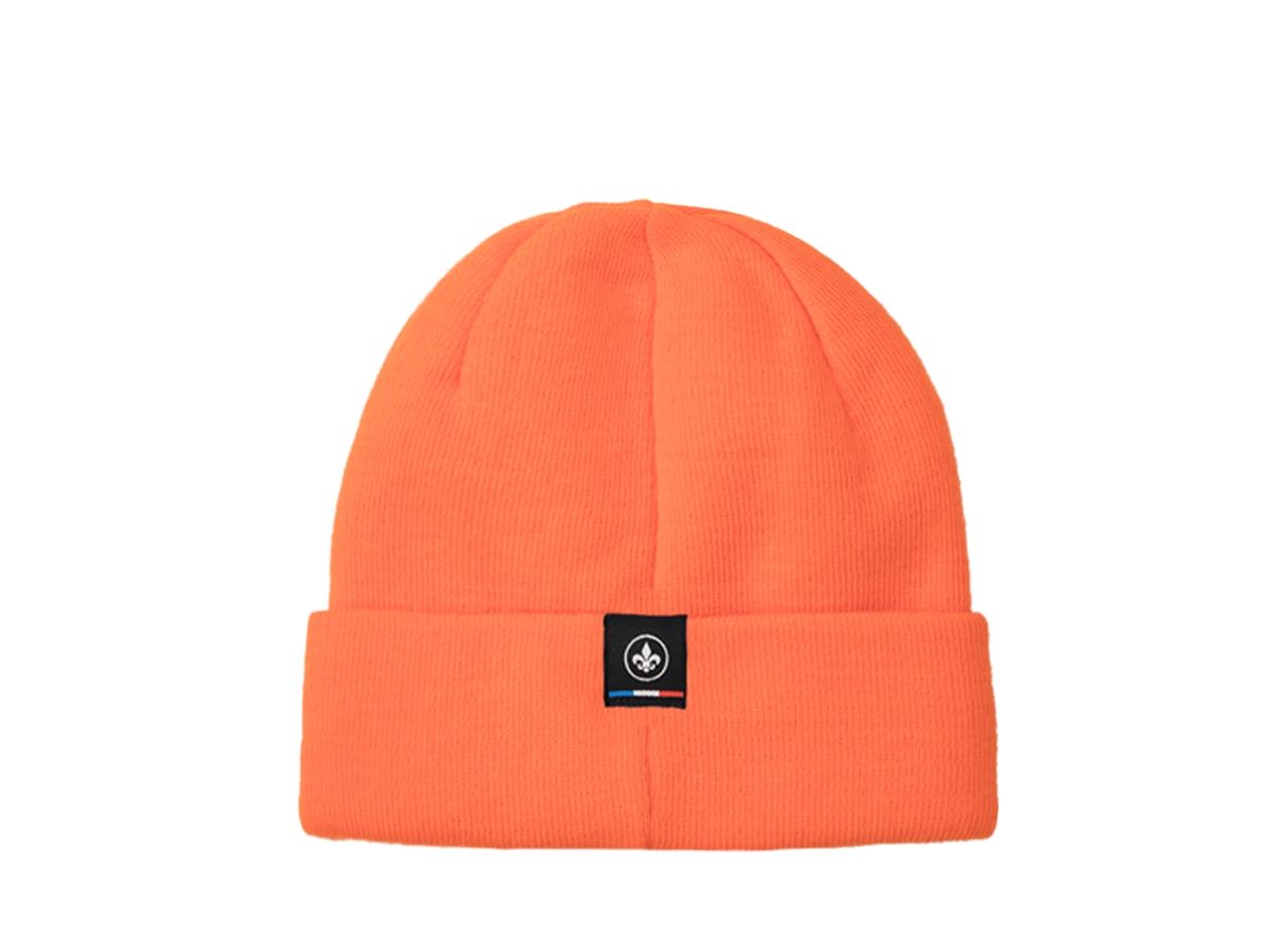 Bonnet Acrylique Orange de marque LXH, design confortable et moderne pour les journées fraîches