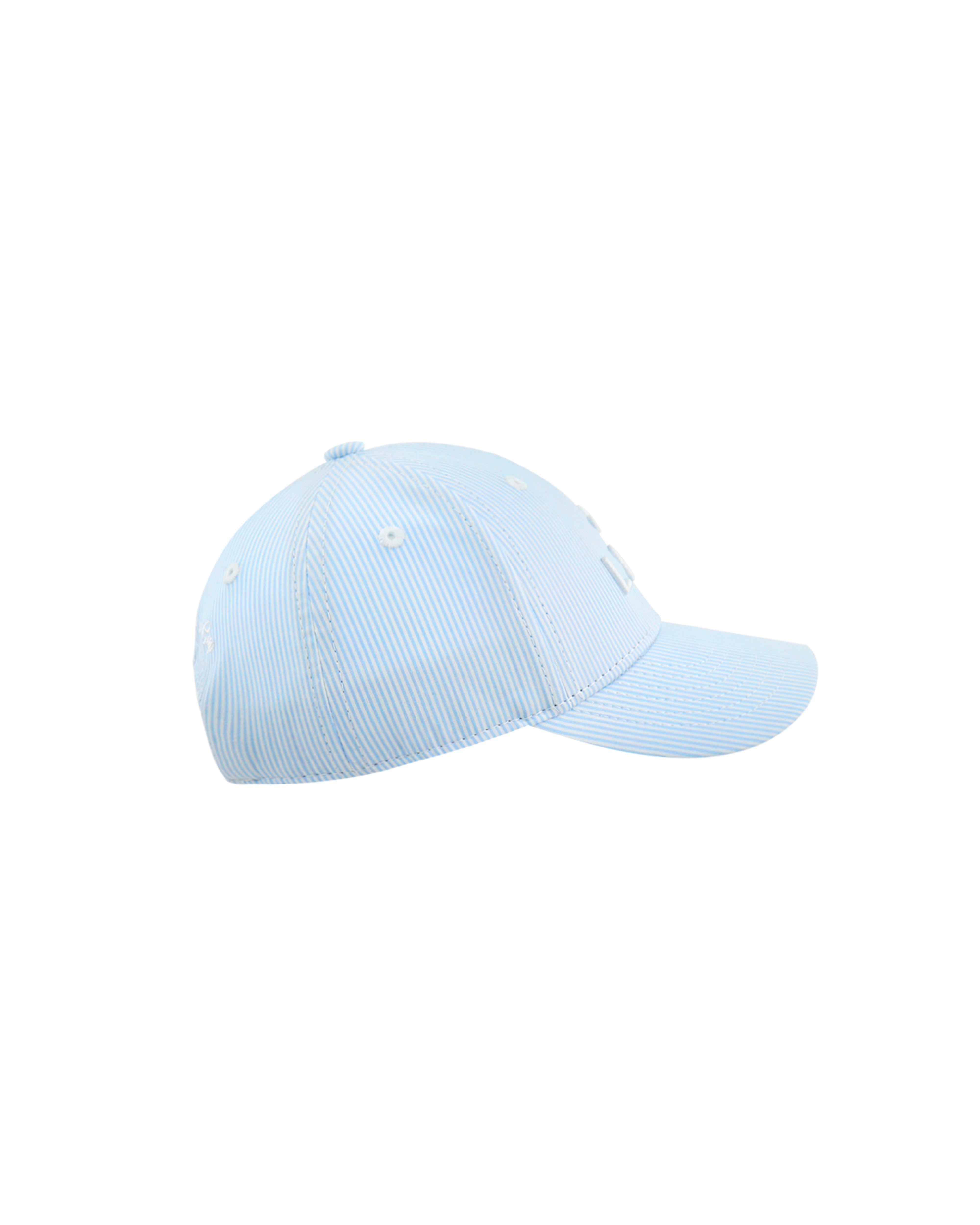 Casquette bébé rayée bleu de LXH avec visière pour un look tendance