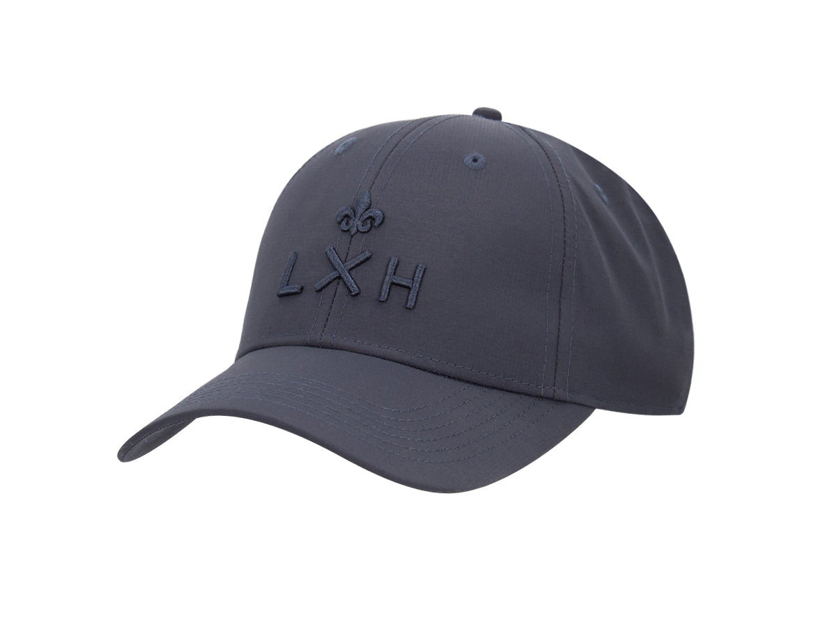 Casquette bleu marine homme LXH avec logo brodé pour un style décontracté