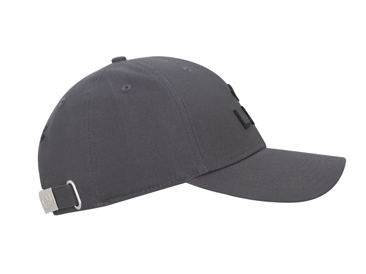 Casquette coton gris premium LXH avec visière incurvée pour un style décontracté