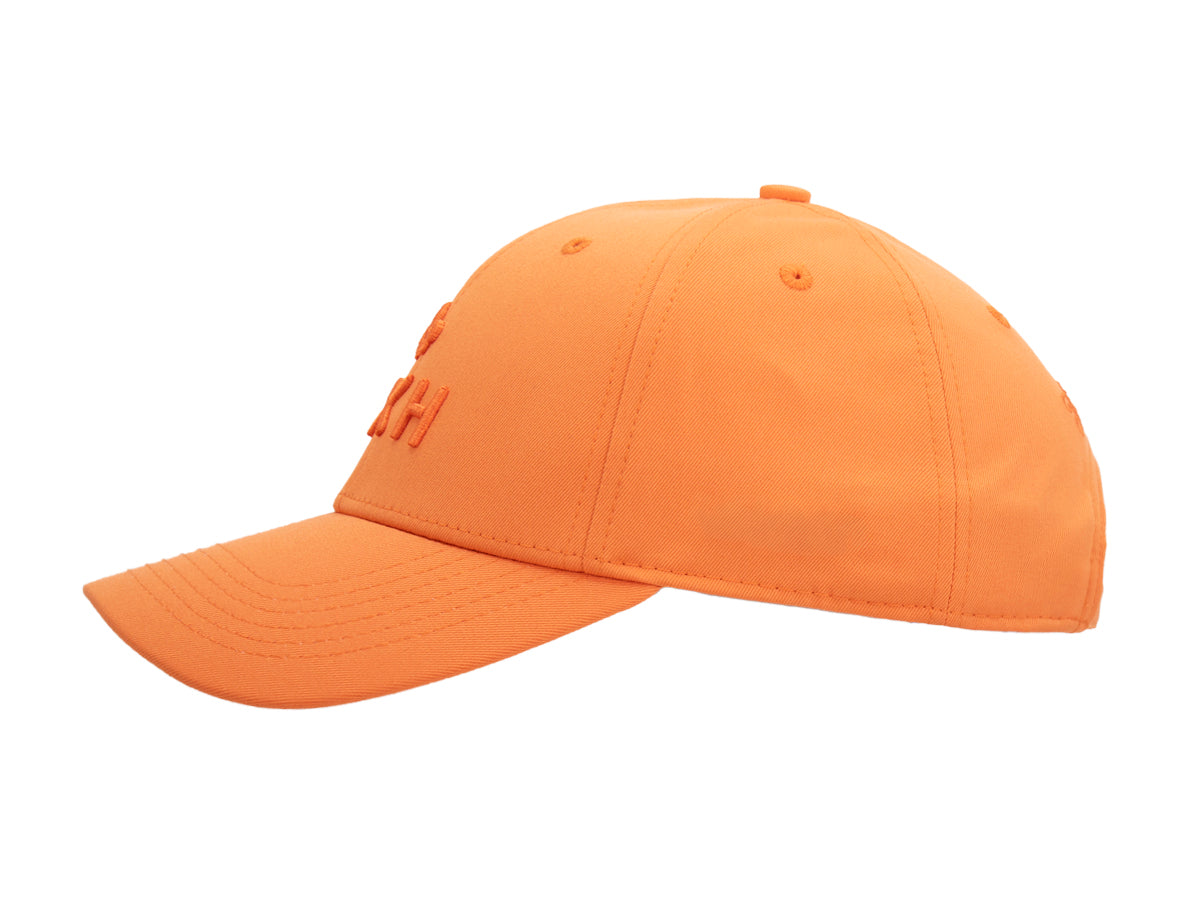 Casquette coton orange LXH avec visière courbée et logo brodé sur le devant