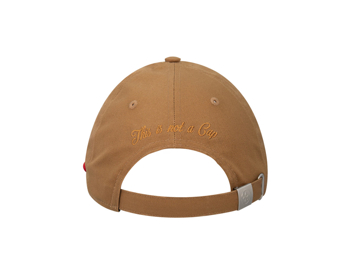 Casquette coton pain d'épice LXH avec broderie au dos et fermeture réglable