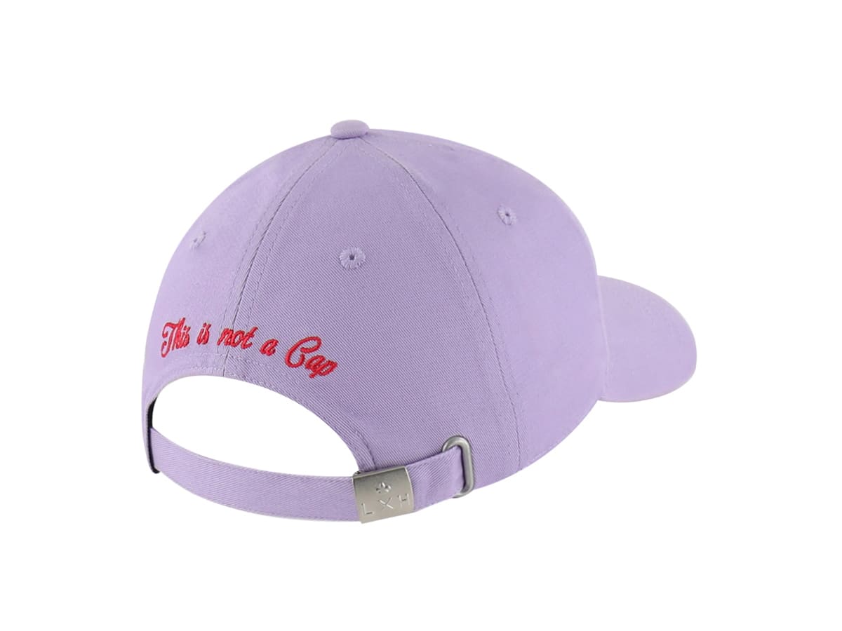 Casquette Coton Pop Lilas avec broderie 'This is not a Cap' à l'arrière