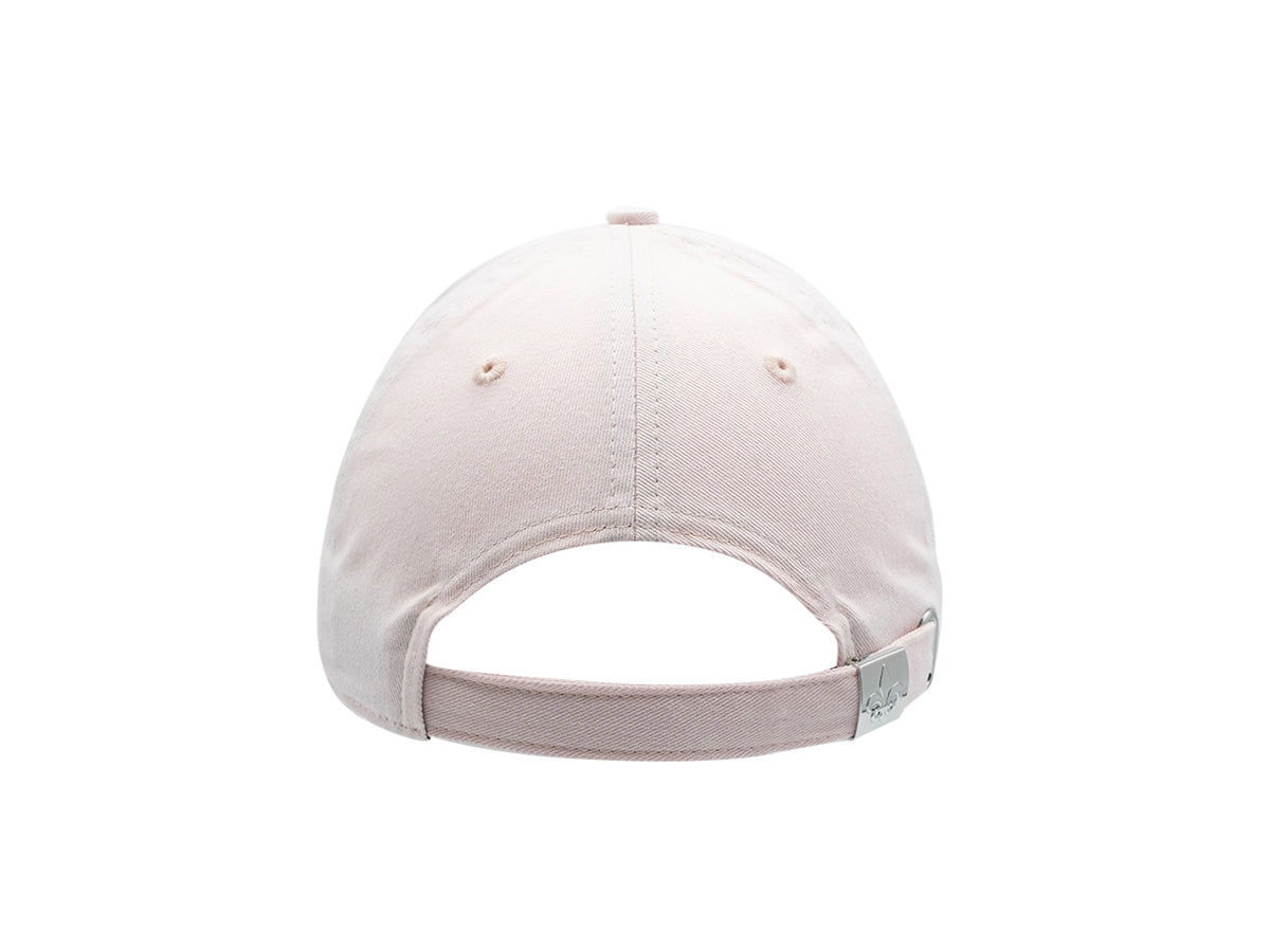 Casquette coton rose poudré de LXH avec fermeture réglable à l'arrière