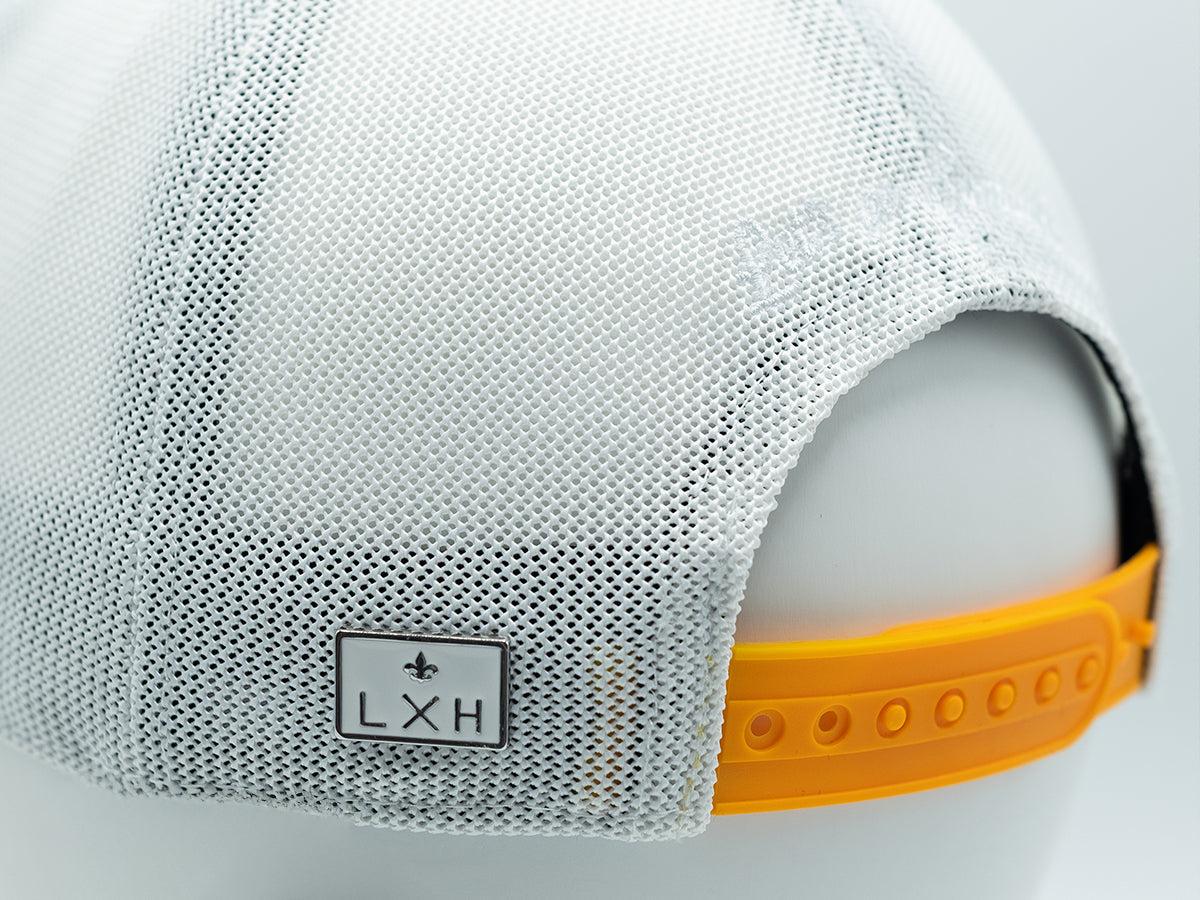 Casquette coton tricolore blanc LXH avec un design léger et un ajustement confortable