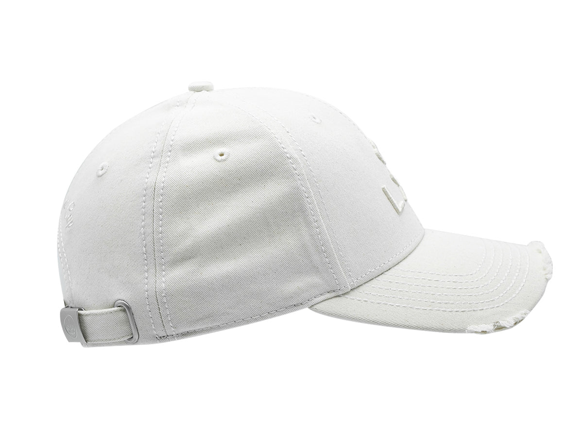 Casquette crème héritage LXH avec visière courbée et ajustement à l'arrière