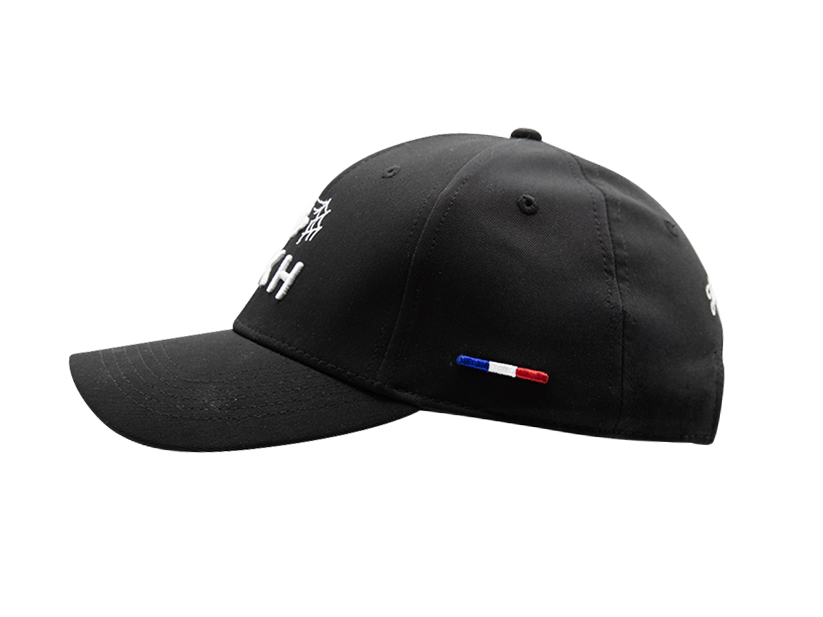 Casquette Halloween noir de la marque LXH avec logo et détails sur le côté