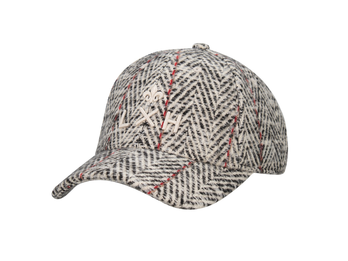 Casquette héritage ton sur ton LXH avec design en chevron et broderie élégante