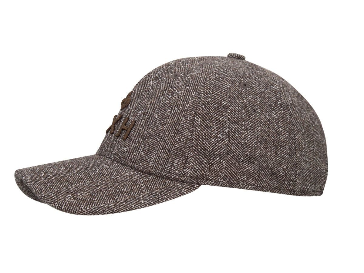 Casquette « Héritage » Ton sur Ton Chevron Abstrait Marron avec visière courbée pour un style élégant