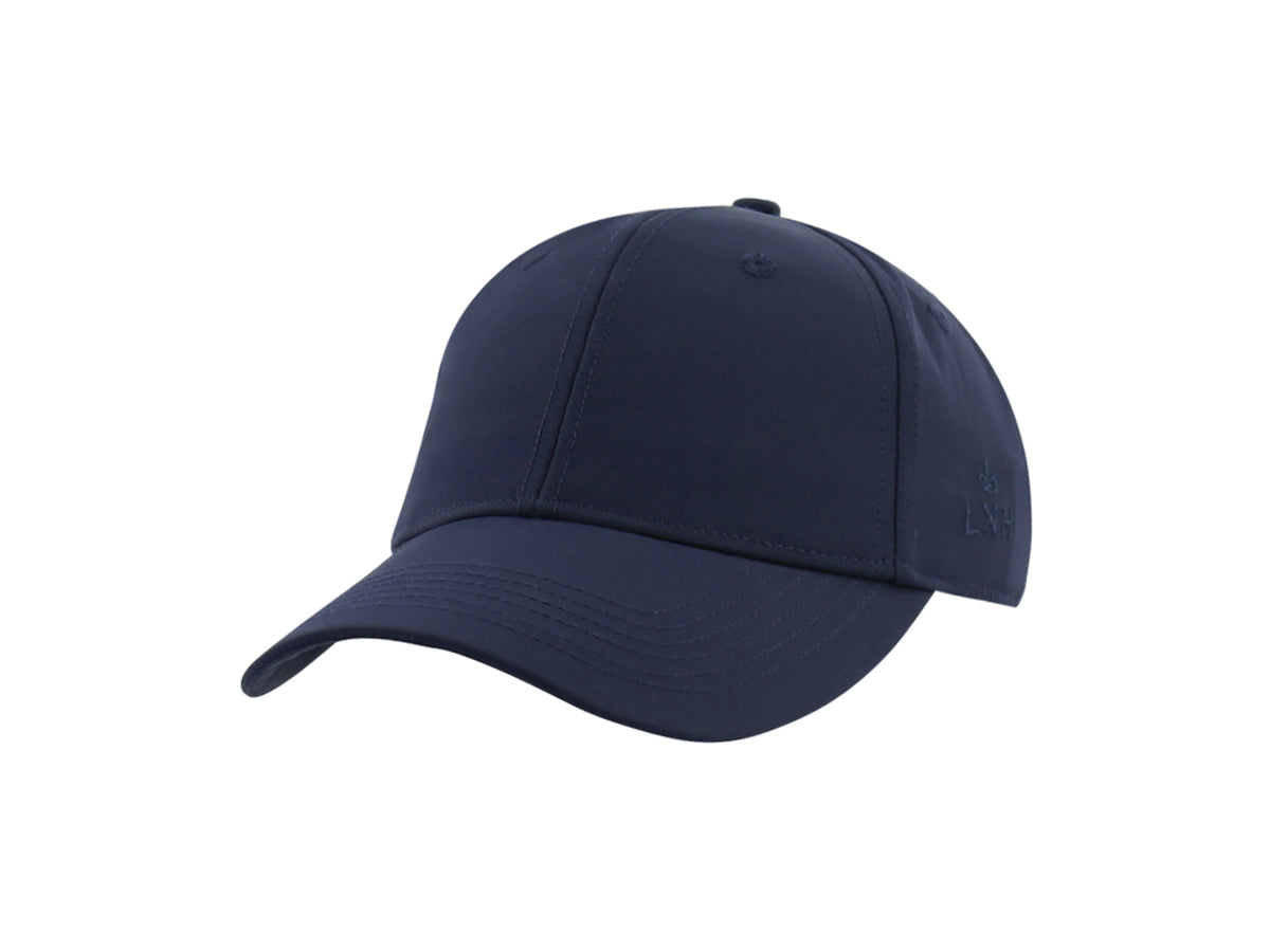 Casquette nylon bleu marine LXH avec visière pour un style décontracté et moderne