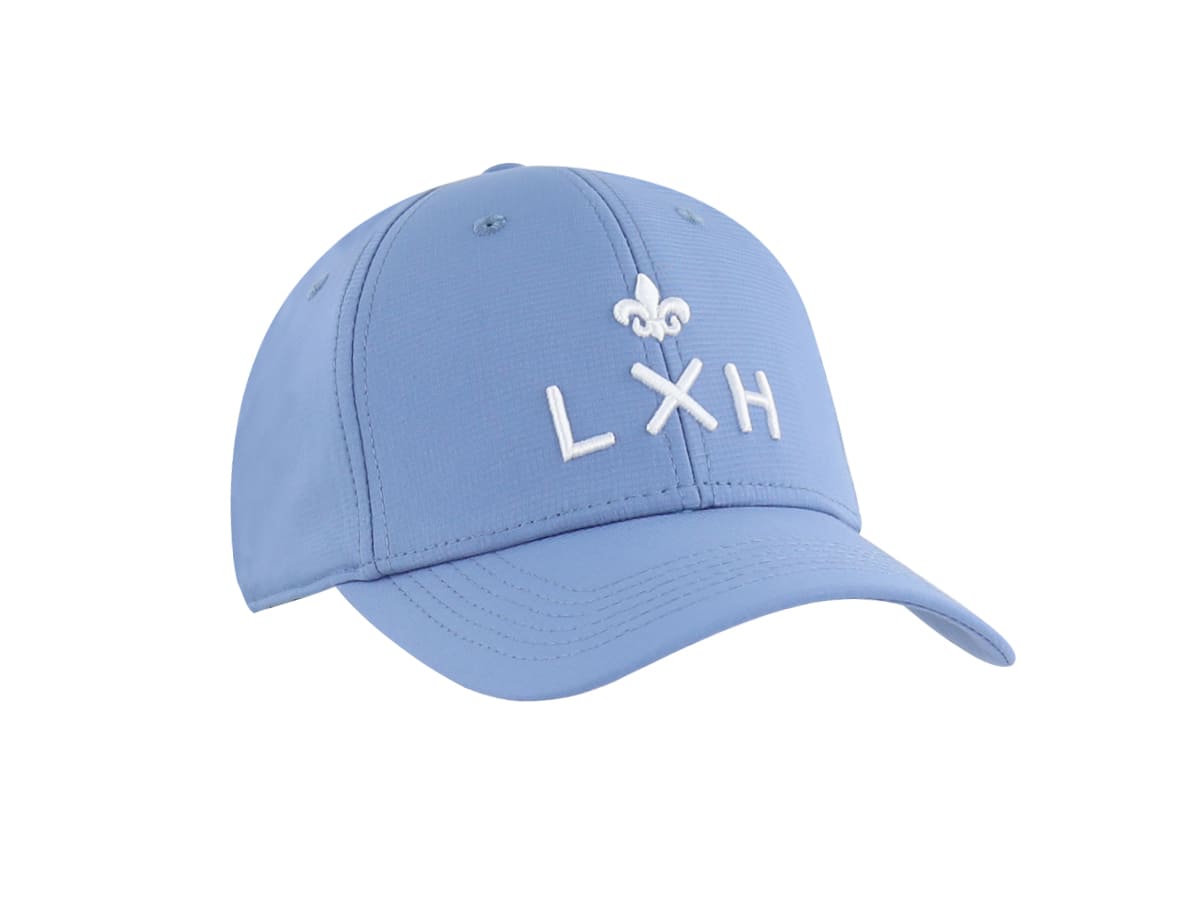 Casquette Nylon Bleu LXH avec logo brodé sur le devant pour un look décontracté