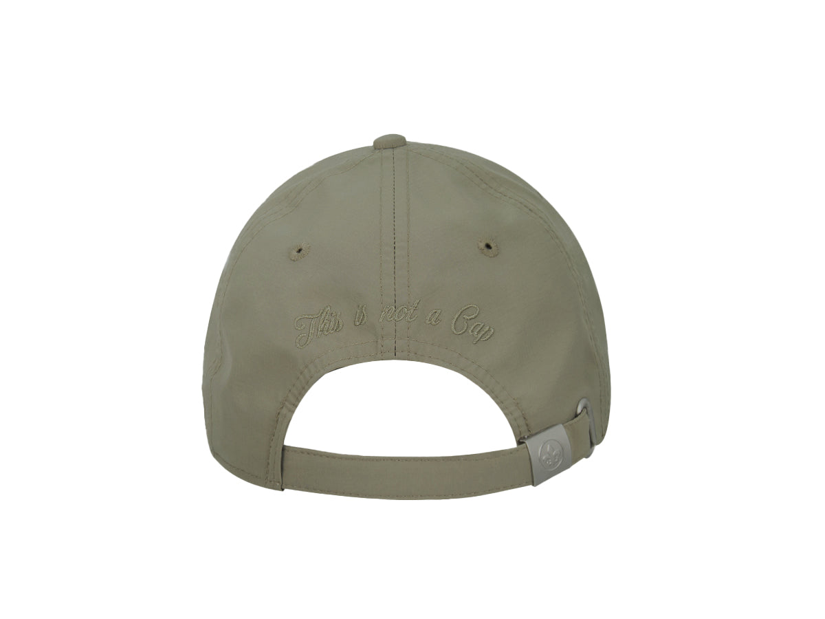 Casquette nylon vert olive de LXH avec fermeture à l'arrière pour un ajustement parfait