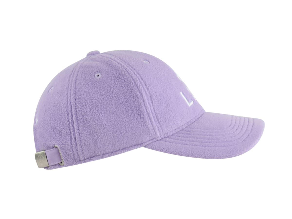 Casquette polaire lavande LXH avec design élégant et fermeture réglable à l'arrière