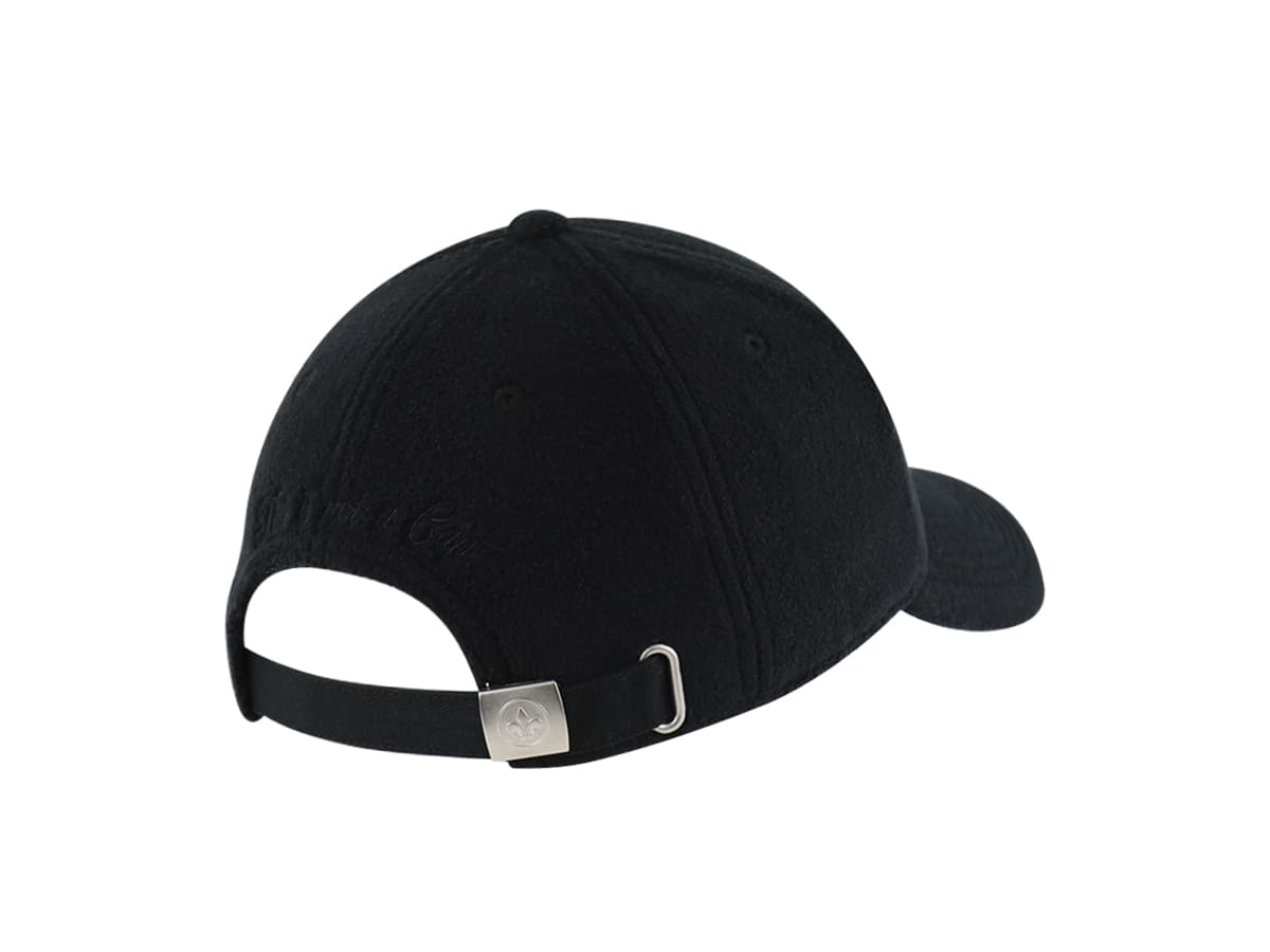 Casquette polaire noire homme avec ajustement à l'arrière pour un confort optimal