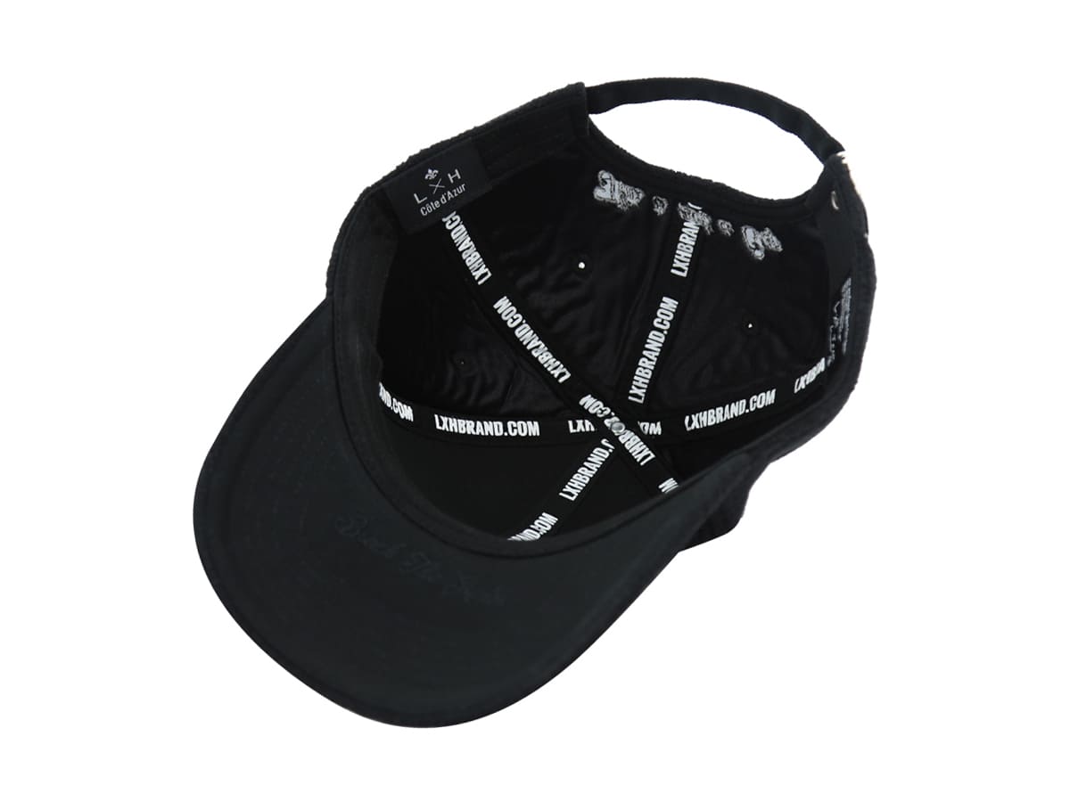 Casquette polaire noire homme LXH avec doublure douce et intérieure confortable