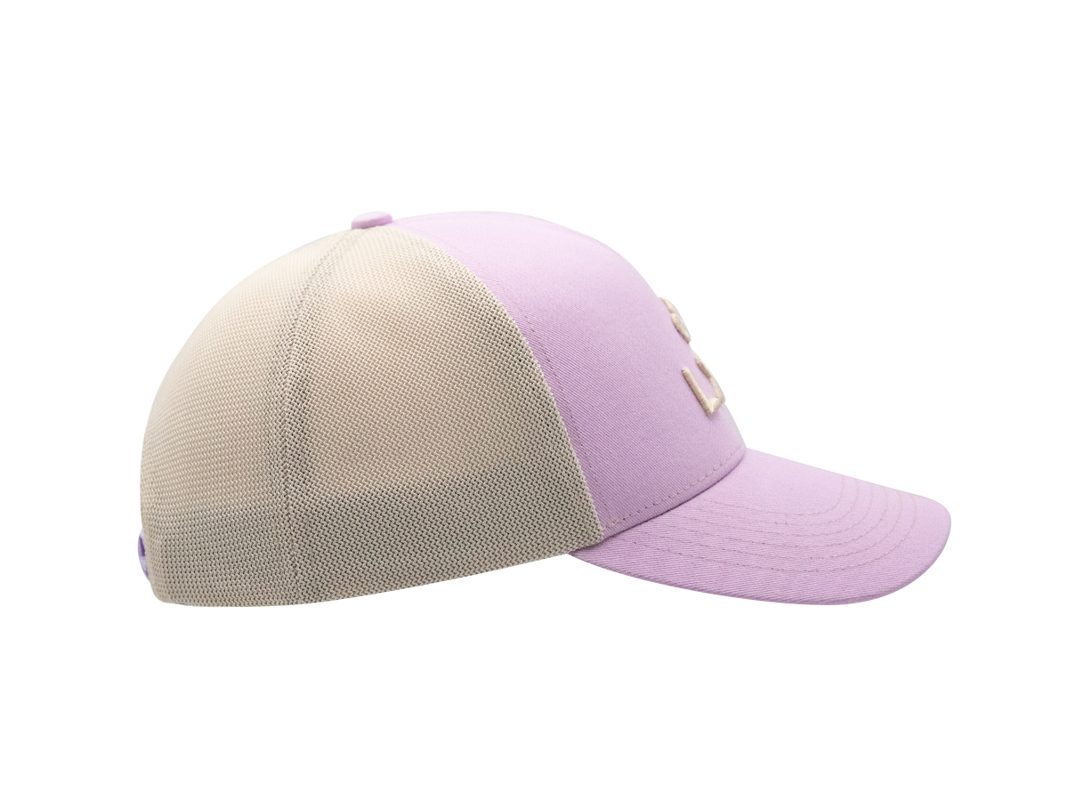 Casquette Shades LXH en violet avec panneau latéral en maille pour un style décontracté