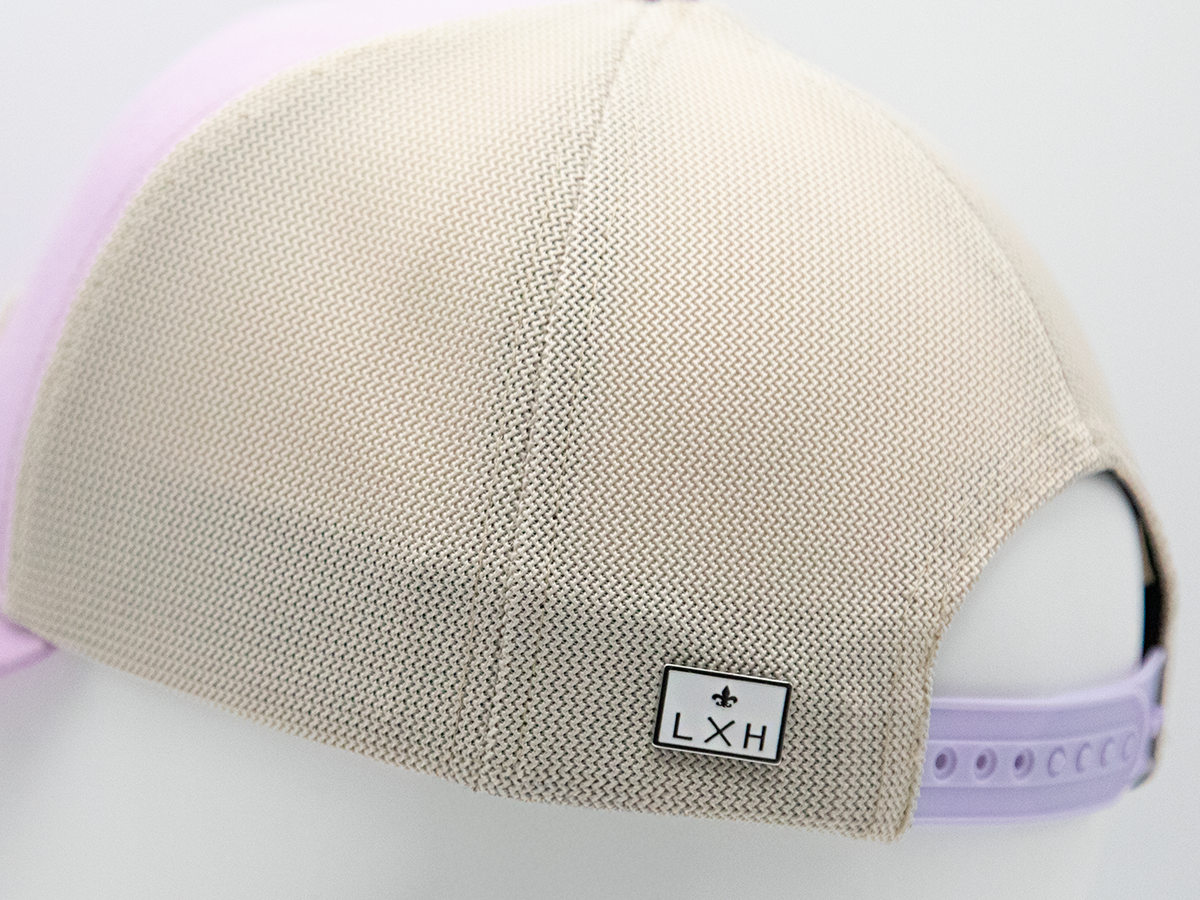 Casquette Shades LXH avec une texture en maille et une visière à l'arrière