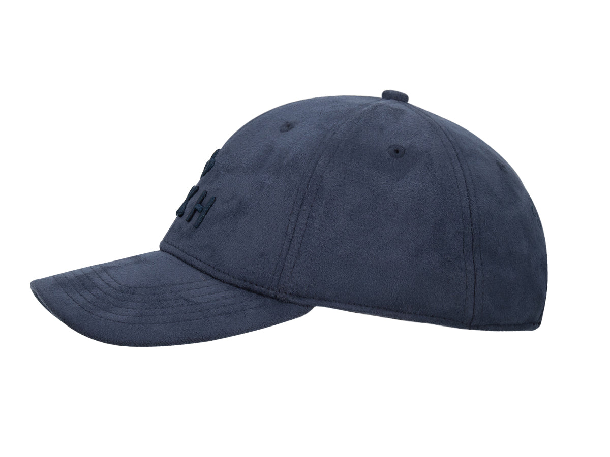 Casquette suédine bleu marine LXH avec visière courbée et design élégant