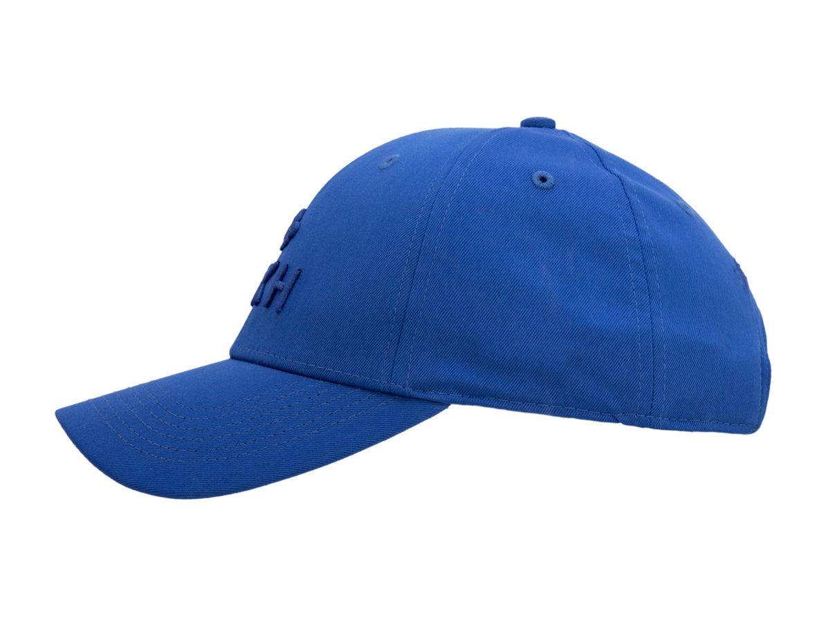 Casquette sweet pants bleue de la marque LXH avec visière incurvée et logo en relief