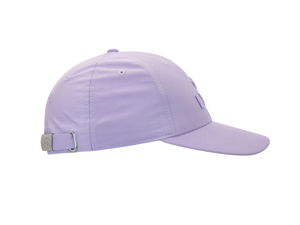 Casquette Sweet Pants LXH en violet avec un réglage à l'arrière pour un ajustement confortable