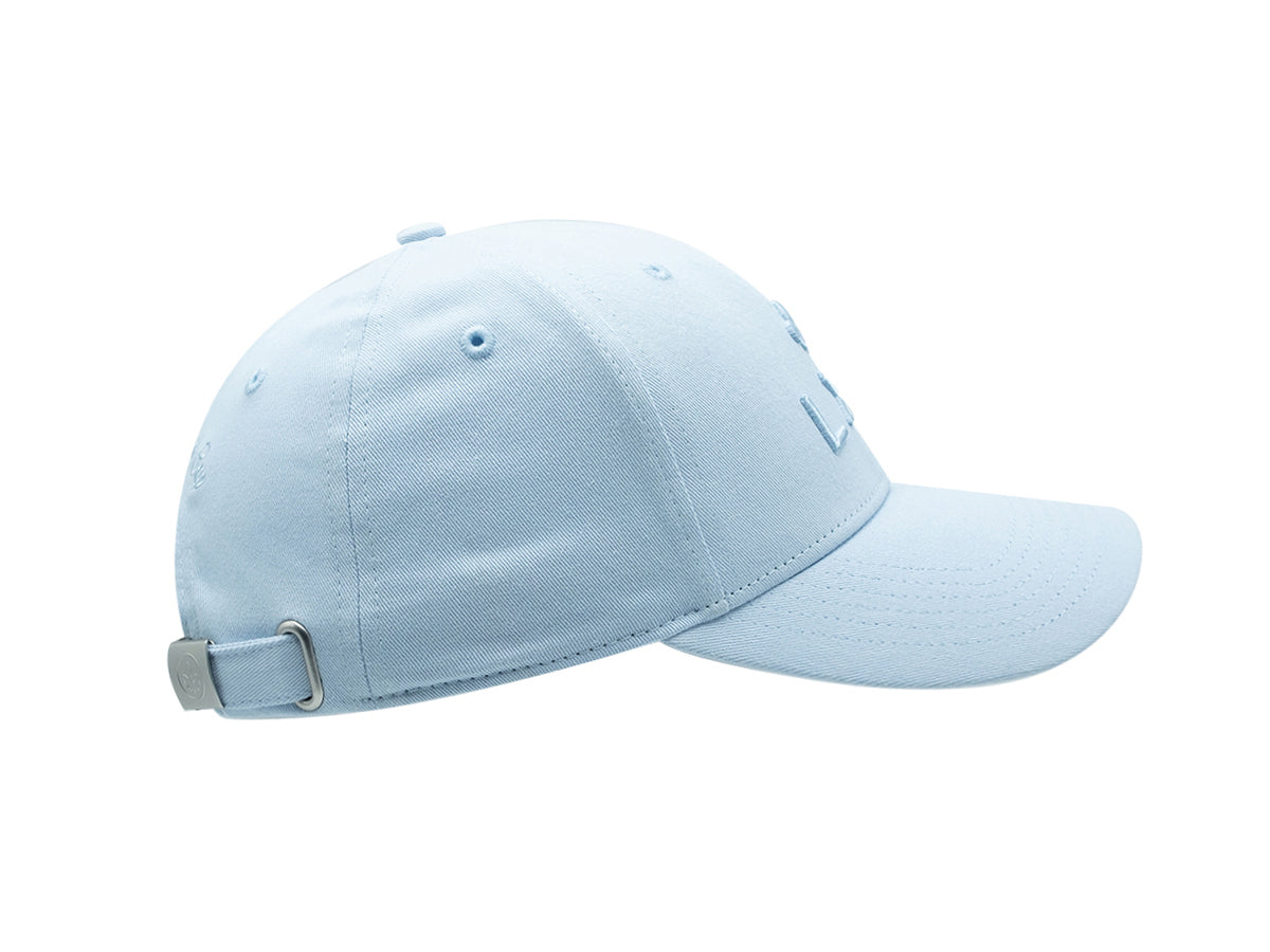 Casquette LXH Ton sur Ton Bleu Ciel réglable en tissu doux avec design classique