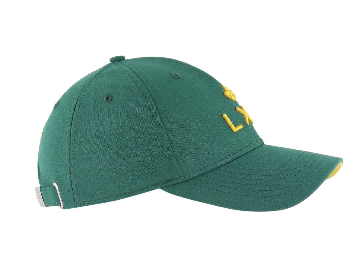 Casquette verte homme luxe de la marque LXH avec broderie élégante