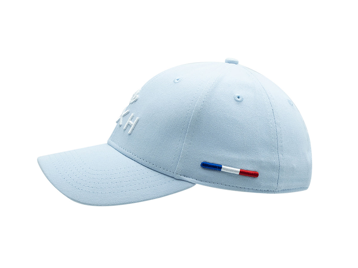 Casquette LXH en Coton Bleu Ciel avec broderie élégante sur le devant