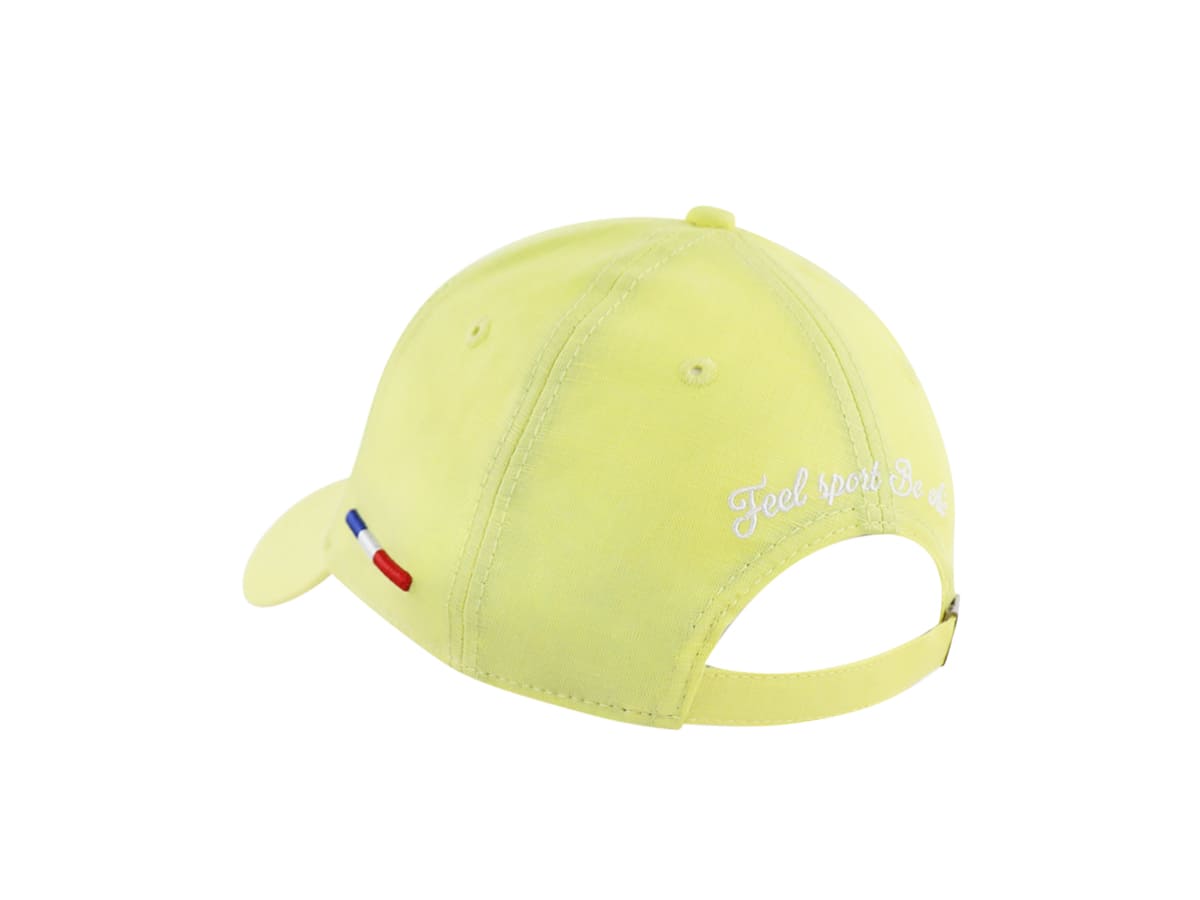 Casquette Lin Jaune Citron LXH Santorin Lin 3