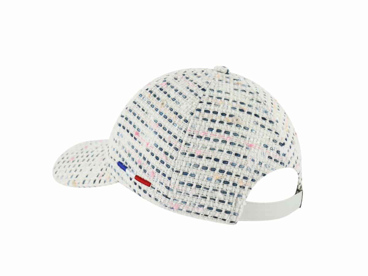 Casquette Tweed Blanc/Bleu Marine LXH Milan Tweed 3