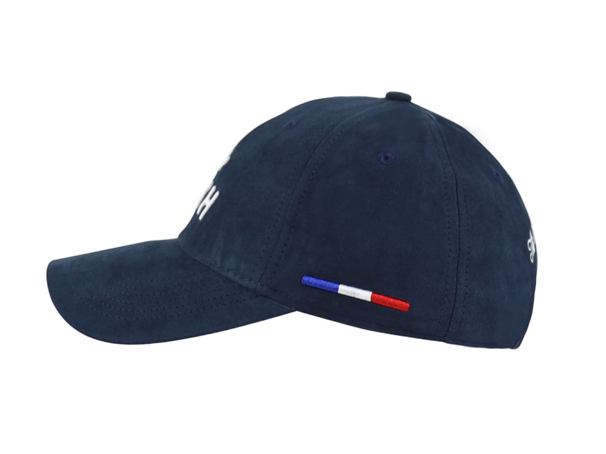 Casquette Suédine Bleu Marine LXH Genève Suédine 2