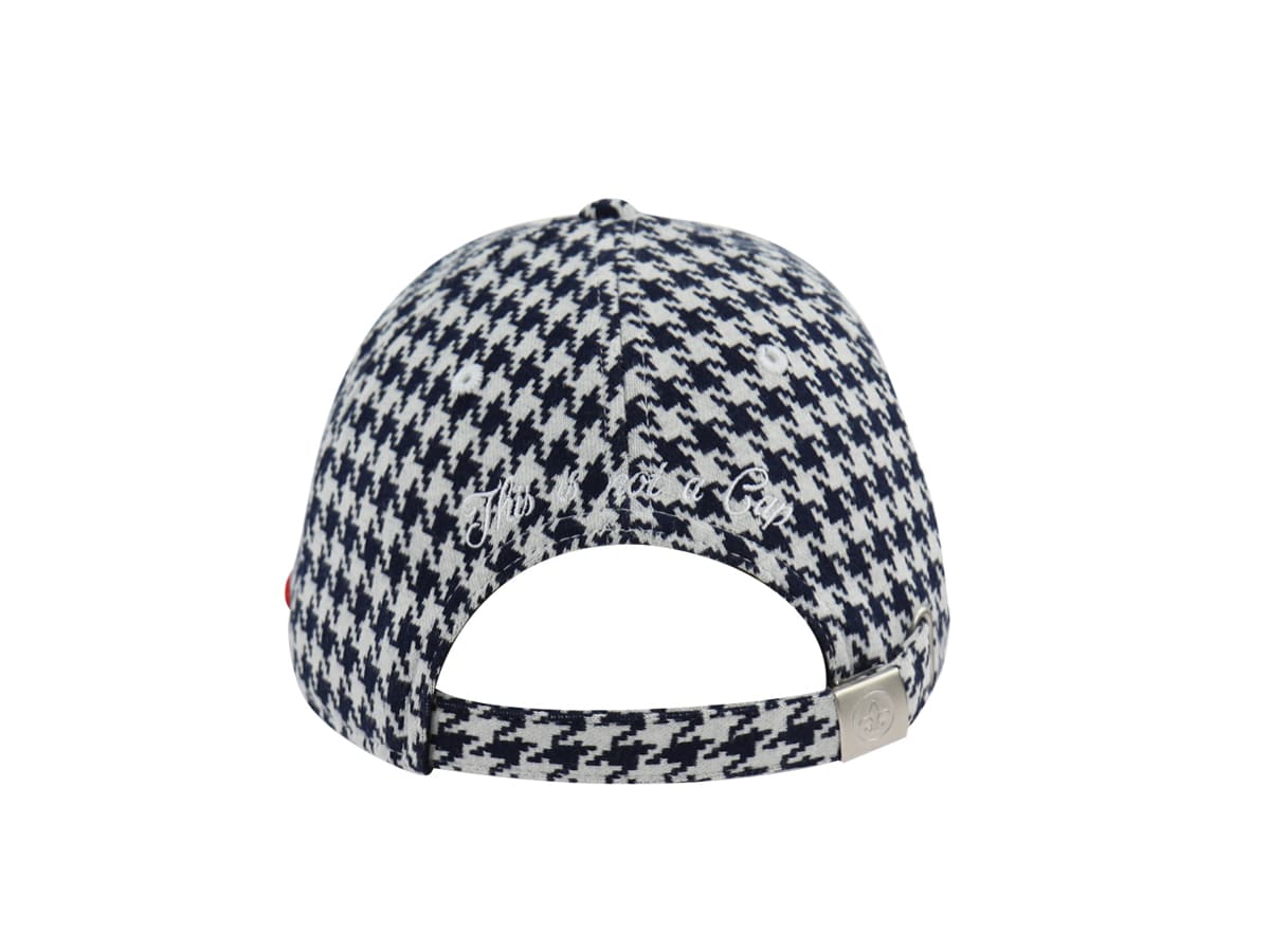 Casquette Pied-de-Coq Bleu Marine LXH Copenhague Coton 4