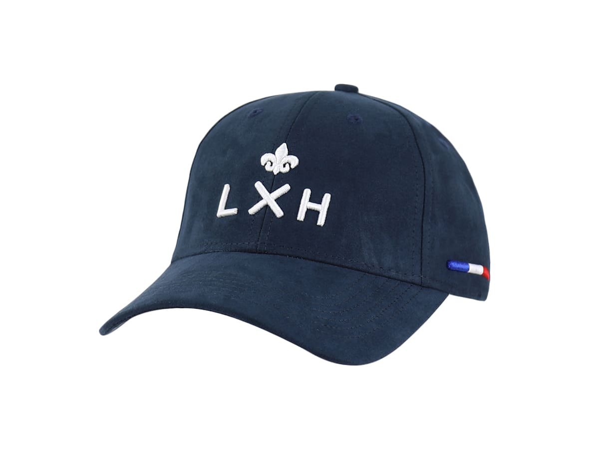 Casquette Suédine Bleu Marine LXH Genève Suédine 1