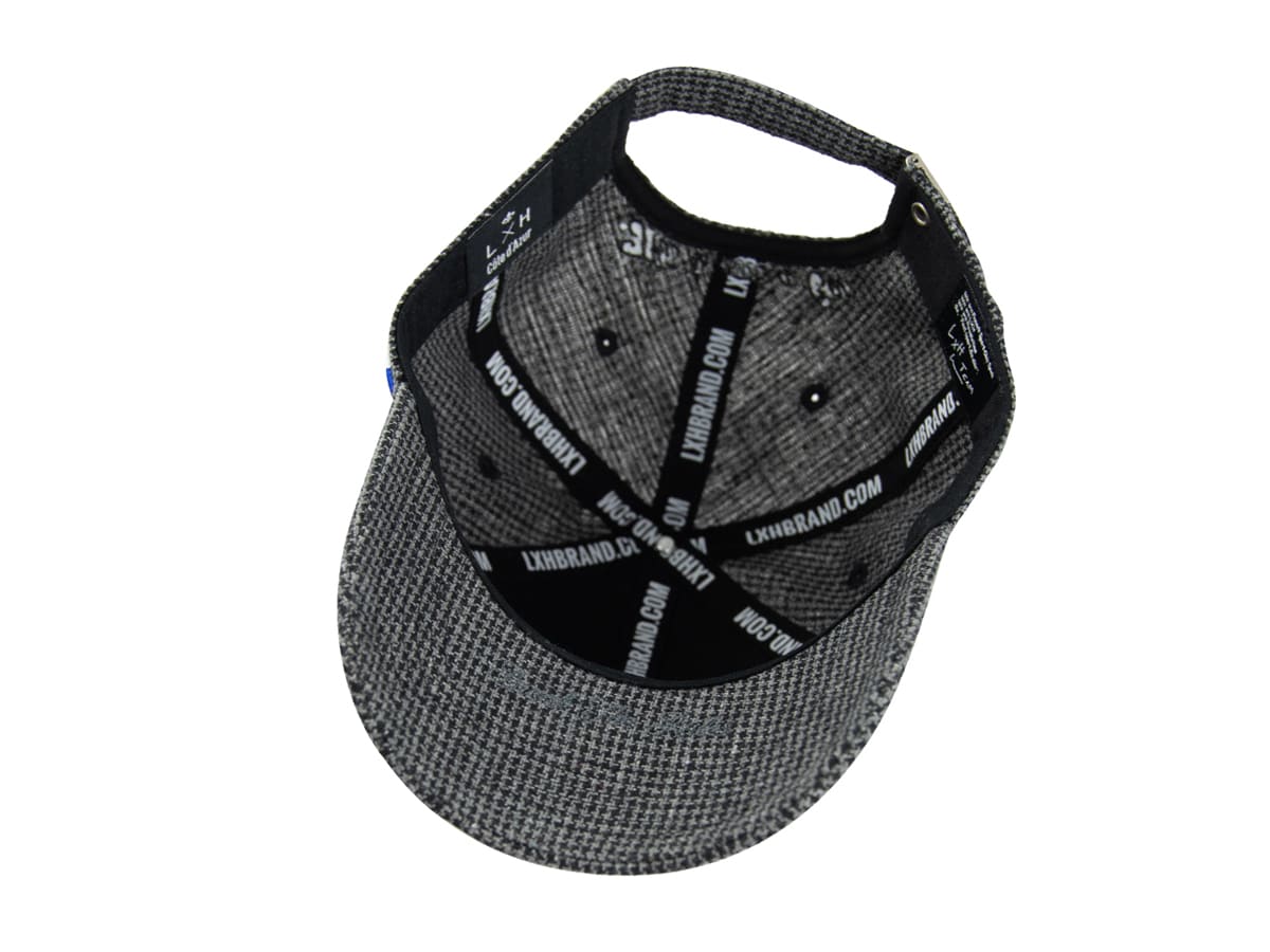 Casquette Pied-de-Poule Noir / Blanc LXH Glasgow Laine 51